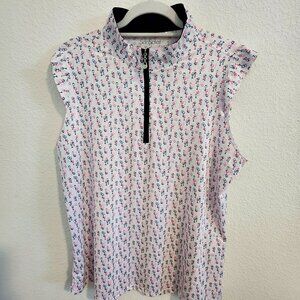 San Soleil Women's sleeveless golf shirt, size XL  Item 081524